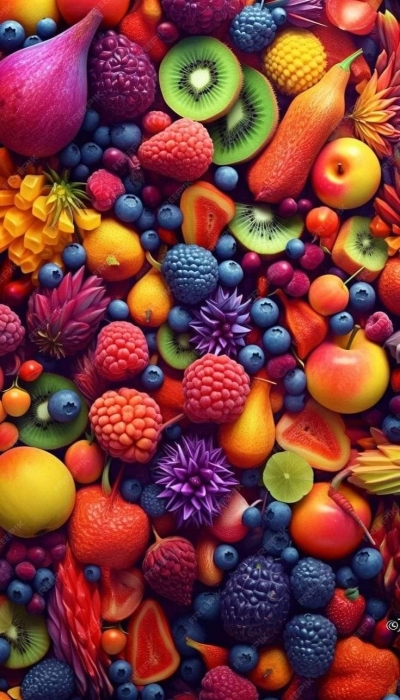 A Colorful Bounty: The Vibrant Assortment of Fruits