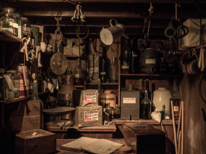 A Journey into the Rustic Past: A Museum's Vintage Tool Storage