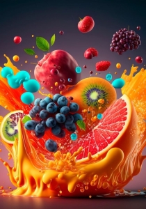 A Symphony of Freshness: Vibrant Fruit Arrangement