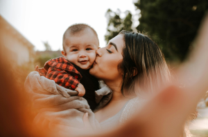 A Tender Moment: The Unbreakable Bond Between Mother and Baby