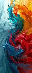 Abstract Art: The Dance of Swirling Colors