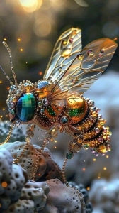 Artistic Brilliance: The Jewel-Like Bee