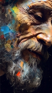 Artistic Interpretation of Time: The Elderly Man's Portrait