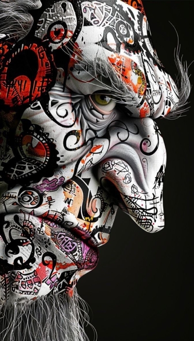Artistic Interpretation: The Intricate Design of Stylized Faces