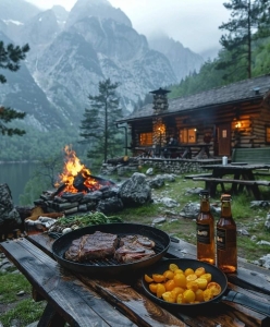 Camping Bliss: The Charm of a Mountain Cabin Stay