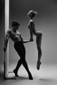 Captivating Ballet Duo: A Study in Balance and Tension