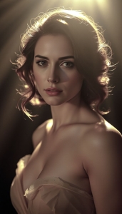 Captivating Portrait of a Woman in Dramatic Lighting