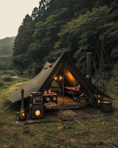 Delightful Forest Camping: A Rustic Retreat