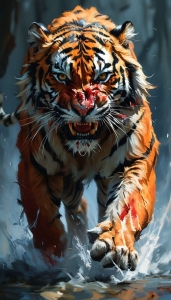 Dynamic Tiger: Majesty in Motion