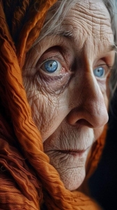 Elderly Wisdom: A Portrait of Age and Vivacity