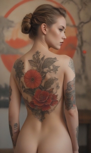 Elegant Back Tattoo Art – A Fusion of Beauty and Ink