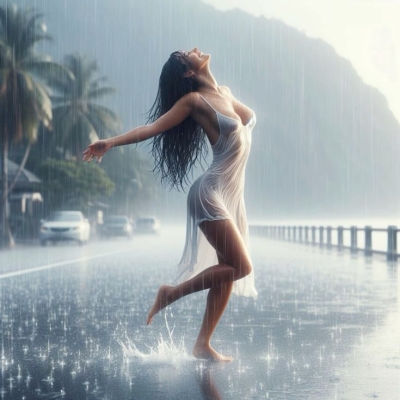 Embracing the Rain: A Tale of a Girl's Love for Rainy Days