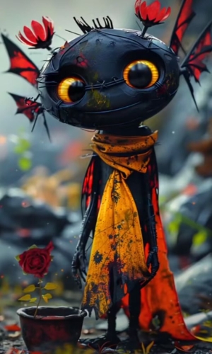 Enchanting Animated Character in a Fantasy Setting