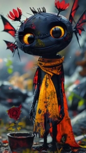 Enchanting Animated Character in a Fantasy Setting