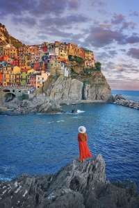 Enchanting Twilight in Cinque Terre: A Coastal Symphony of Color