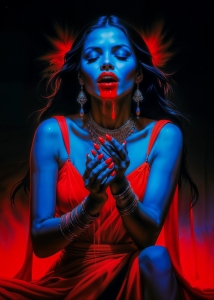 Ethereal Contemplation: A Blend of Fantasy and Supernatural