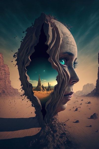Exploring Inner Worlds: A Surreal Journey of Introspection and Duality