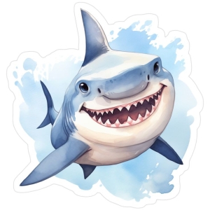 Fun-Filled Kindergarten Printable Ocean Jigsaw Puzzle: Cartoon-Style Shark Adventure