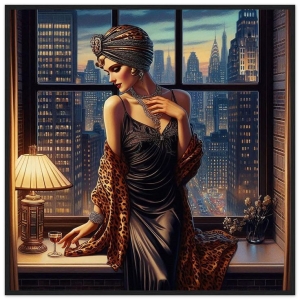 Glamour and Elegance: A Vintage City Night