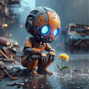 Harmony of Technology and Nature: The Tale of a Small Robot