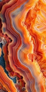 Intricate Beauty of Agate: A Close-Up Exploration