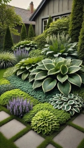 Lush Landscaping: The Art of Integrating Hostas, Lavender, and Stone Pathways into Garden Design