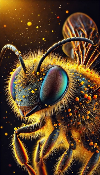 Macro Majesty: The Intricate World of Bees