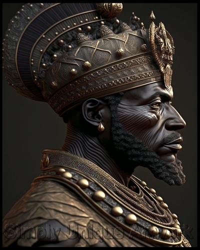 Majestic Sculpture of a Noble Figure: An Artistic Masterpiece