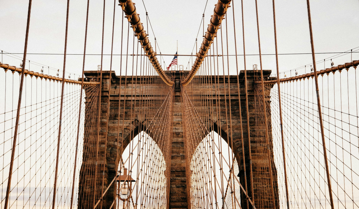 Manhattan Bridge, New YorkThe beautiful Brooklyn Bridge