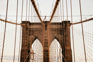 Manhattan Bridge, New YorkThe beautiful Brooklyn Bridge