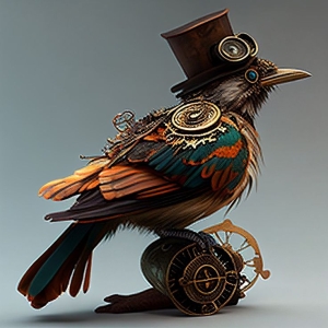 Mechanical Marvels: Steampunk Bird Sculpture