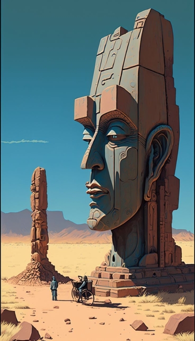 Mysteries of the Desert: Unearthing Ancient Relics in a Futuristic Landscape