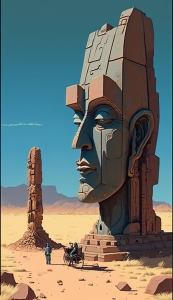 Mysteries of the Desert: Unearthing Ancient Relics in a Futuristic Landscape