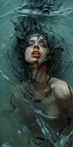 Mystery of the Submerged: A Portrait in Water
