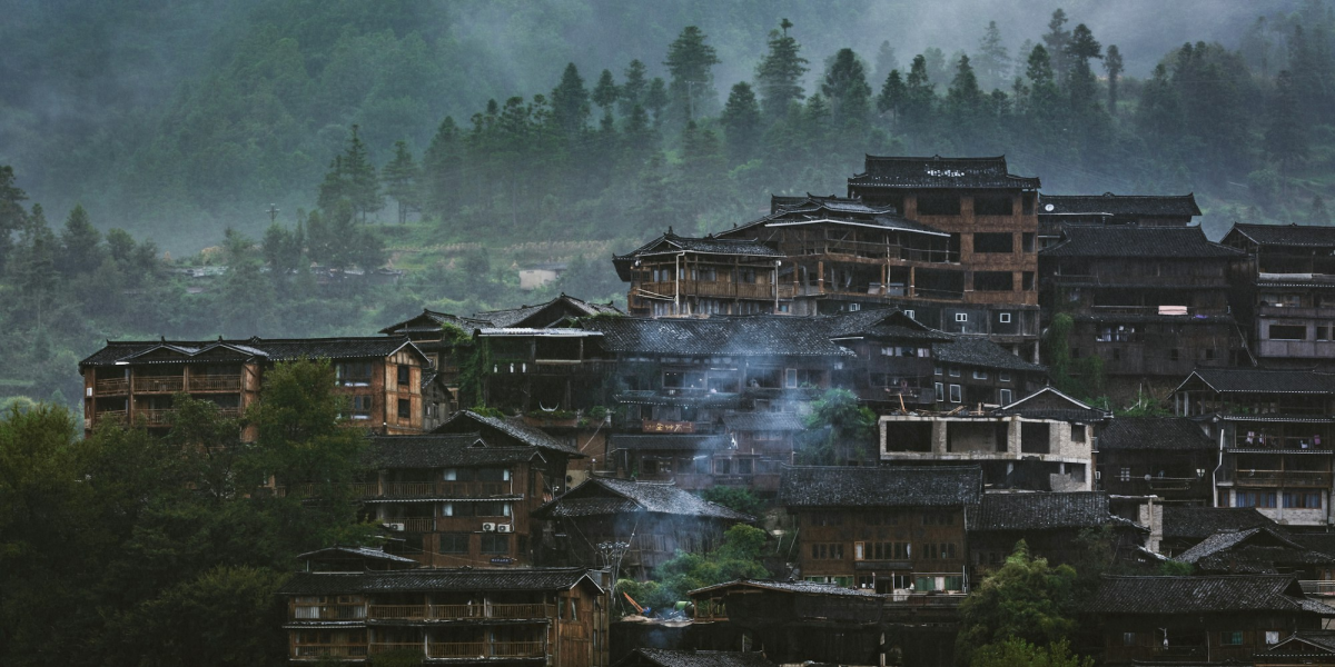 Mystical Morning in Miao Village: Experiencing Tranquility in China's Ancient Mountainous Settlement