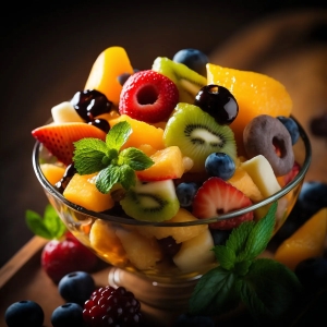 Refreshing Bowl of Fruit Salad: A Symphony of Flavors and Colors
