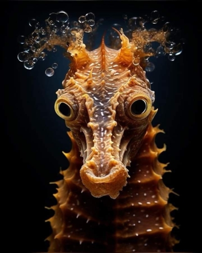 Seahorse Beauty: A Close-Up Encounter with Marine Life