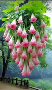 Serene Beauty of Bell-Shaped Flowers in a Natural Setting
