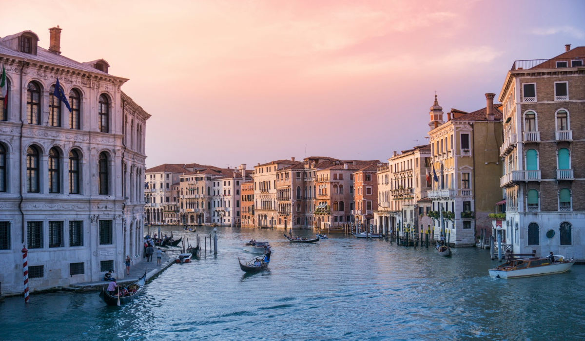 Serene Sunset Over the Venetian Canals