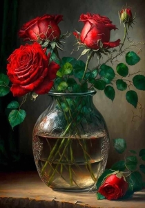 Solving the Flower Puzzle: A Delicate Arrangement of Red Roses