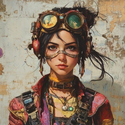 Steampunk Elegance: A Portrait of Artistic Adventure