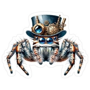 Steampunk Spider: A Fusion of Nature and Machinery