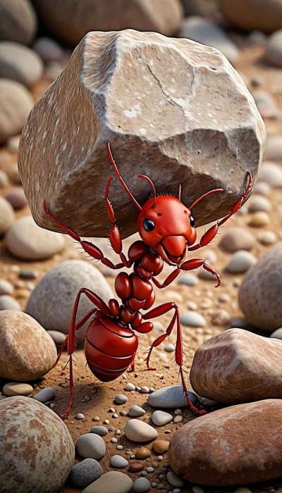 Strength of a Titan: The Red Ant's Herculean Feat