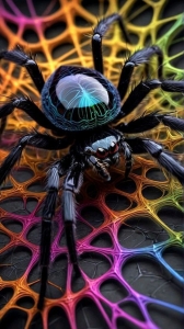 The Intricate Beauty of Spider's Realm: A Play of Contrasts