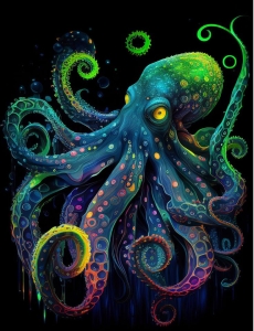 The Luminous Octopus: An Artistic Exploration