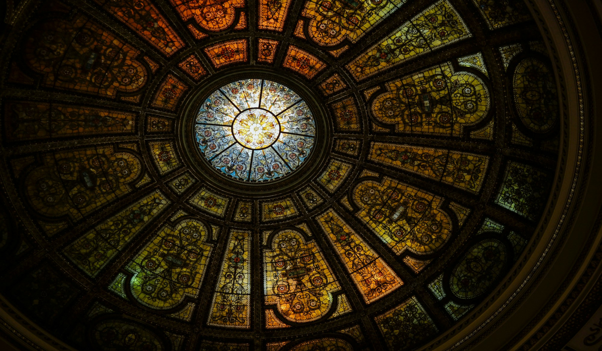 The Radiant Beauty of a Stained Glass Dome