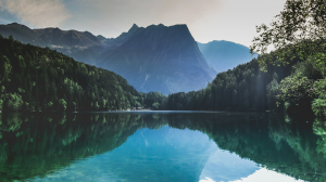Tranquil Mountain Landscape Near Piburger See