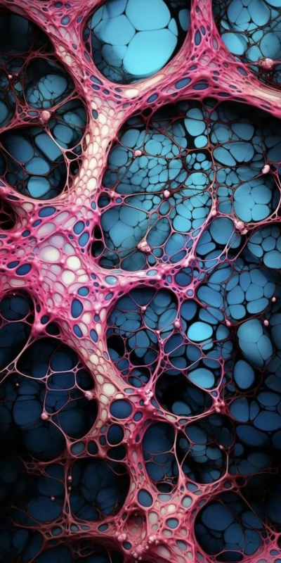 Vibrant Cellular Universe: An Artistic Blend of Science and Creativity