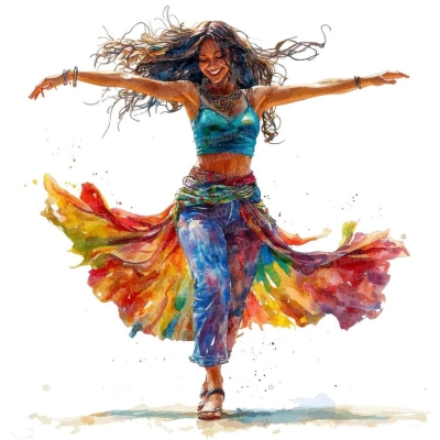 Vibrant Dance: A Celebration of Movement and Color