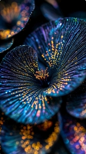 Vibrant Iridescent Petals: Nature's Colorful Display